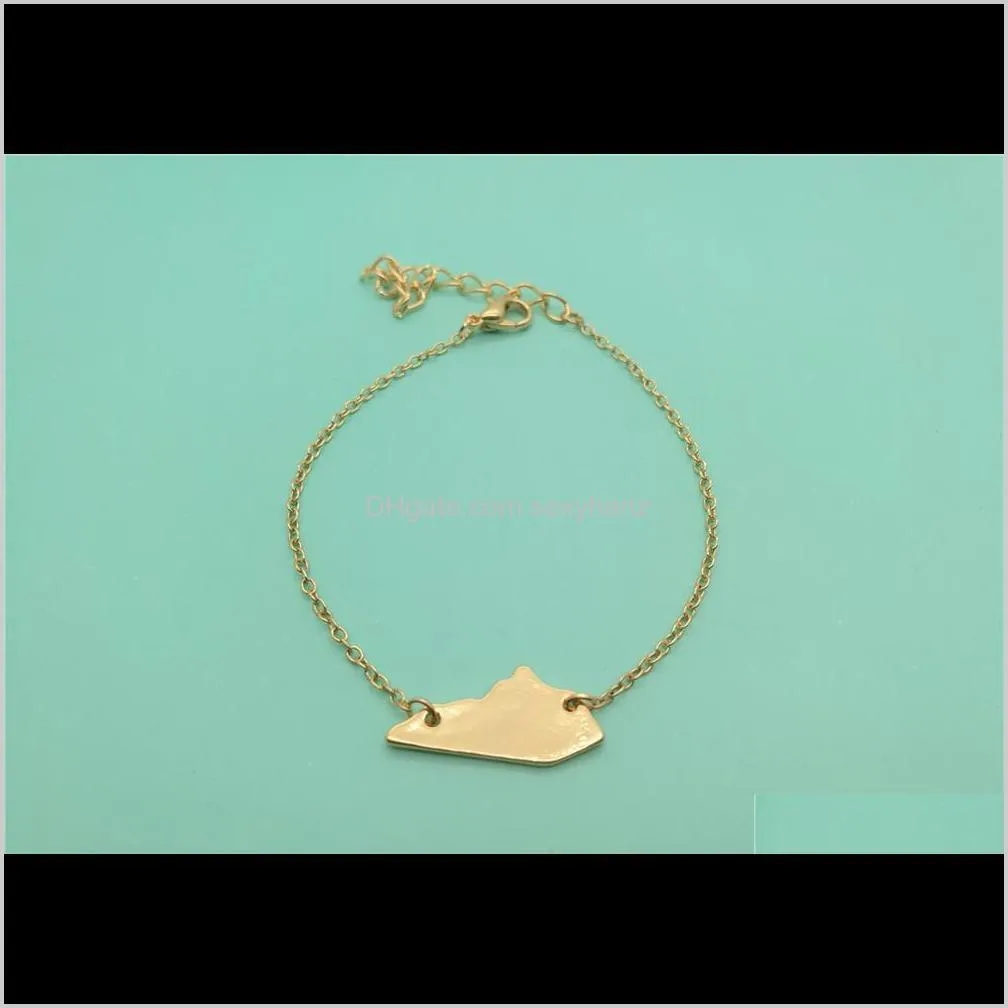cut outline kentucky state charm bracelet ky state map bracelets america usa state map bracelets for hometown gifts jewelry
