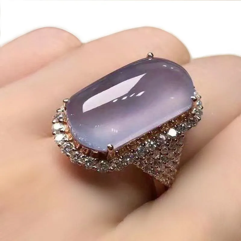 Neuer Stil Kristallring weibliche kreative beliebte Ringe Mix Größe 6 bis 10