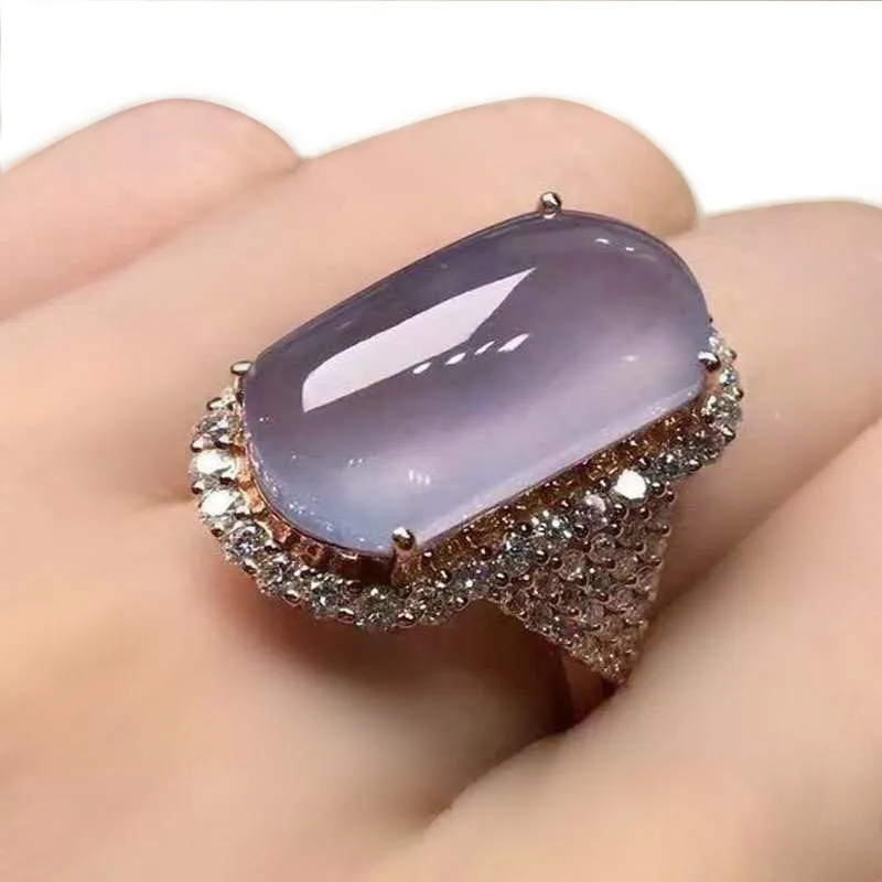 Bague en cristal de style nouveau femme bagues populaires créatives mélange taille 6 à 10