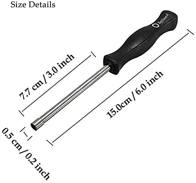 21 Teeth Spline Shaped Carburetor Adjustment Tool Screwdriver For 2 Cycle POULAN