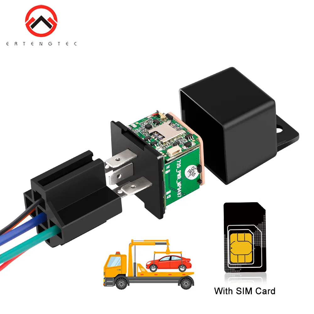 MINI GPS Relay GPS -spårningsenhet Senaste version MV730 ACC Trailer Alarm Avskuren Fuel 2G GSM Tracker Geofence Vehicle Tracker