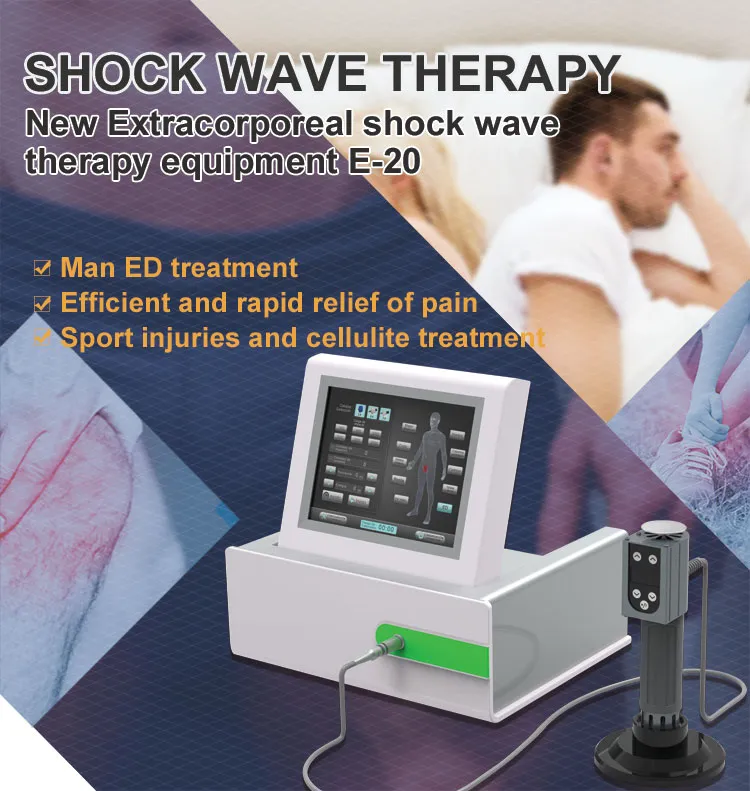 Gadgets de santé de qualité supérieure Équipement de thérapie par ondes de choc extracorporelles Machine à ondes de choc Masseur de soulagement de la douleur pour la physiothérapie de la dysfonction érectile
