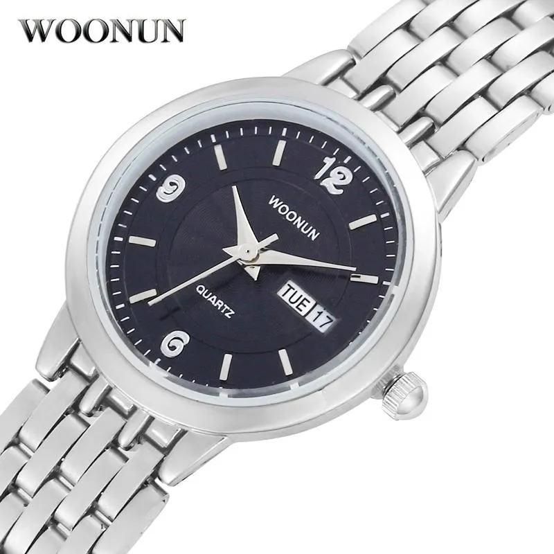 Wristwatches 2021 Chinese Quartz Watches WOONUN Women Elegant Fashion Casual Stainless Steel Date Day Wrist For