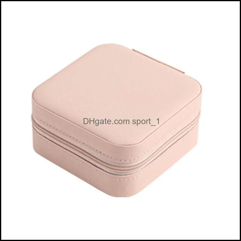 Jewelry Box Portable Travel Storage Boxes Organizer PU Leather Display Cases for Necklace Earrings Ring Jewellery Holder Case