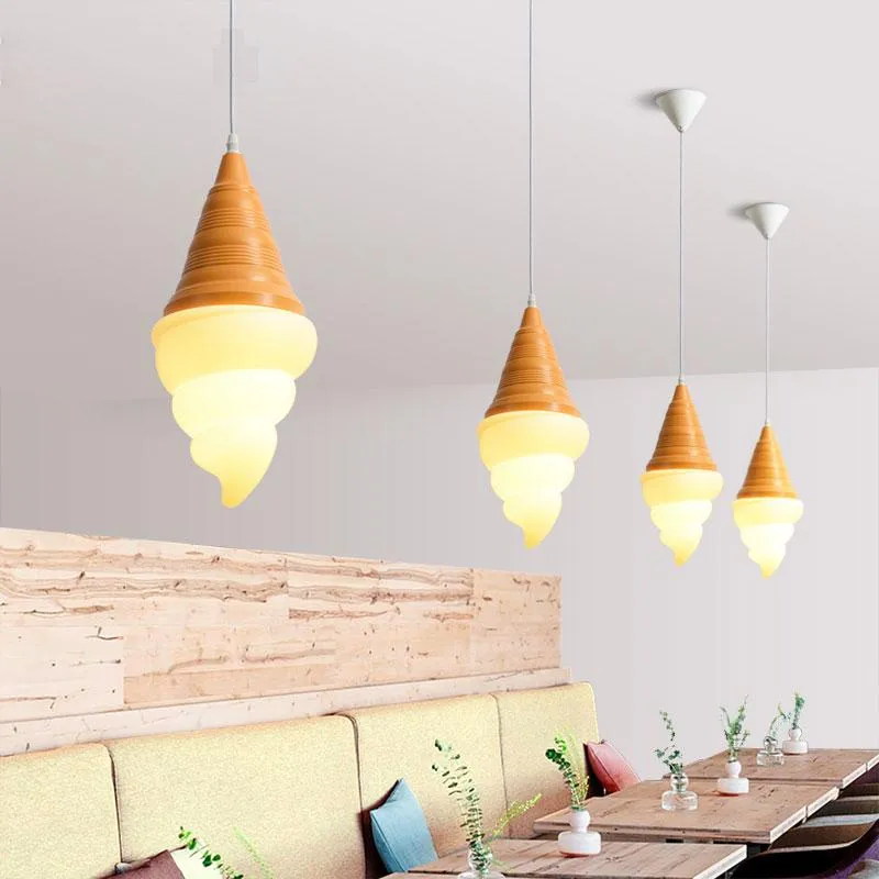 Lâmpadas de Pingente Sorvete LED luzes modernas sala de jantar nórdico pendurado lâmpada cozinha quarto luminárias restaurante café casa decoração