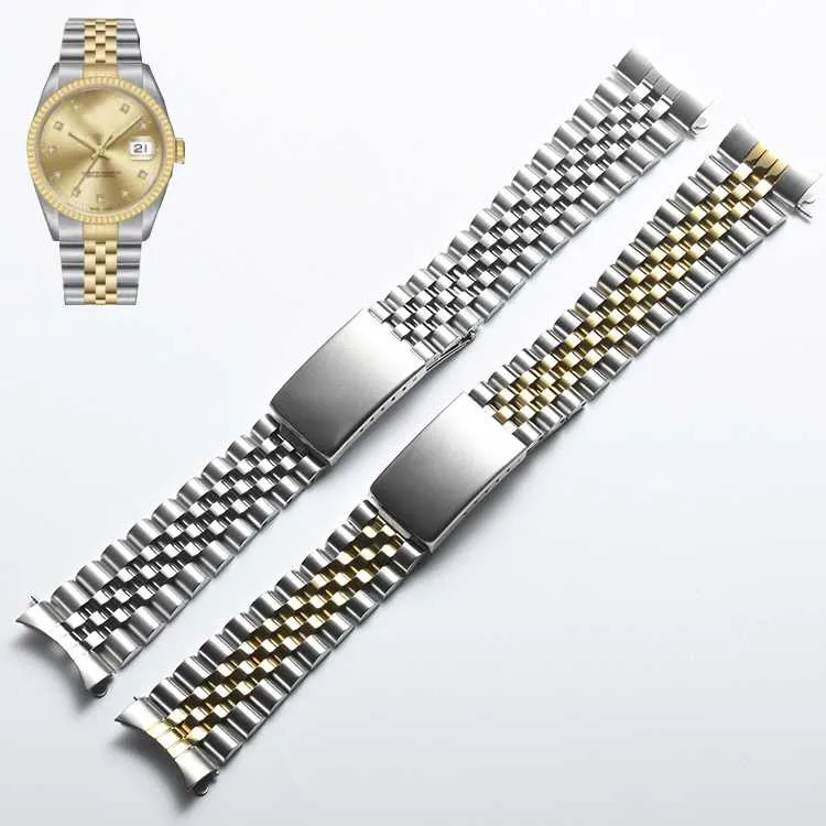 Paski do zegarków 13mm 17mm 20mm Two Tone Steel Replacement Jubilee Bransoletka Made For Datejust