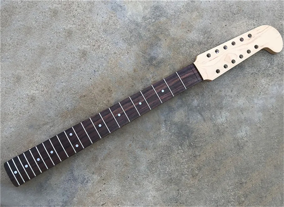 Manico per chitarra elettrica in acero a 12 corde con tastiera in acero/palissandro Può essere personalizzato come richiesta