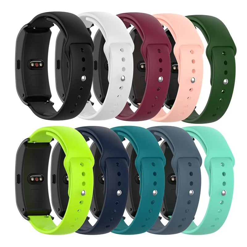 18mm 20mm 22mm Silicone Watchband Smart Straps Armband för Samsung Galaxy Watch 42mm 46mm Active2 40mm 44mm Gear S2 S3 Xiaomi Watch UF781