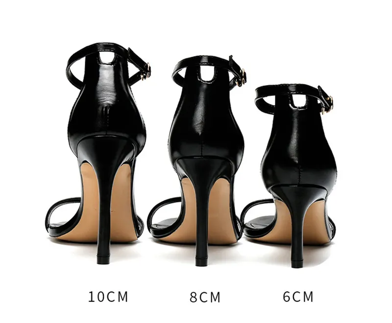 Women Casual Sandals Classic High Heels 10cm Fetish Summer Ladies Suede Leather Shoes Woman Sandal Pumps Female Sexy Stiletto LGG4281