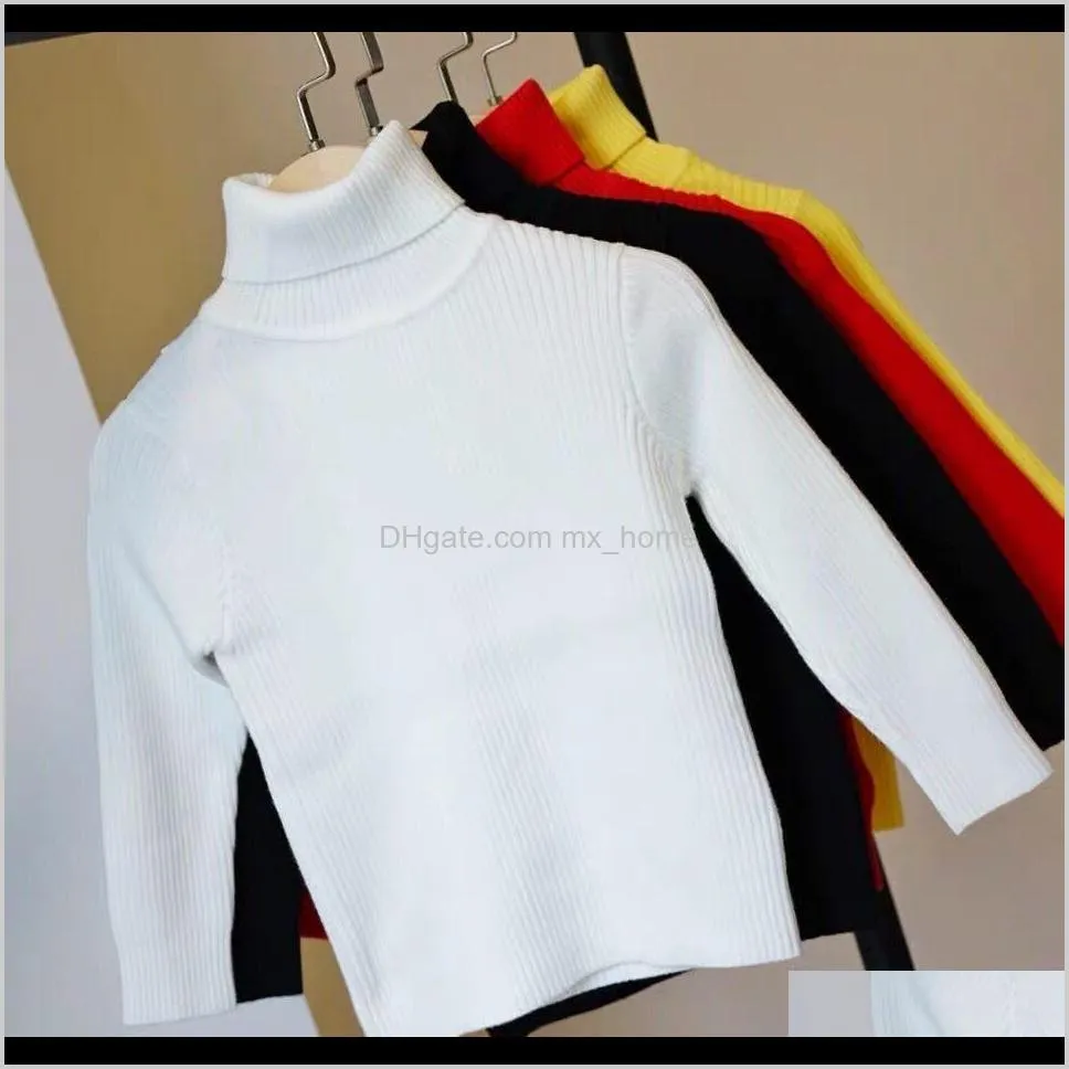 boys&girls sweater new boys tops knitwear warm pullover turtleneck kids sweater baby girl winter clothes soft cotton,#5702 201103