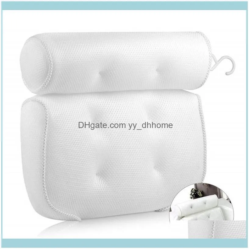 Bathtub Suction Cup Mesh Pillow Breathable Spa Pillow Home Stand Hot Water Bathtub Neck Back Support Accessories1