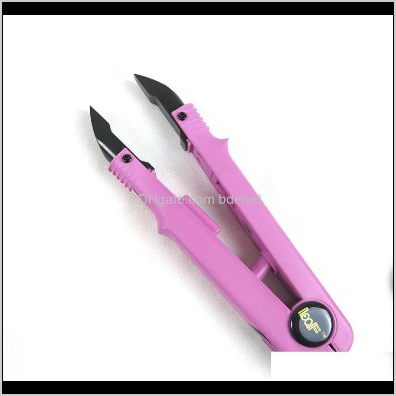 1pc pink color loof heat fusion connector adjustable temperature flat u tip hair extension iron keratin bonding tools