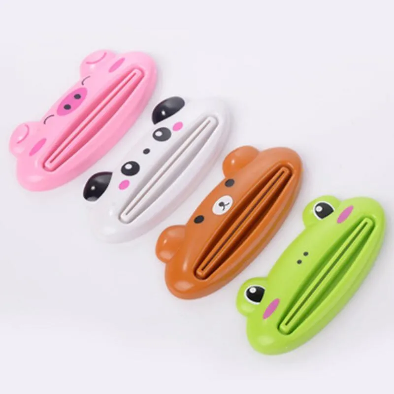 Cute Animal multifunction squeezer / toothpaste squeezer Home Commodity Bathroom Tube Cartoon Toothpaste Dispenser Extruder Wholesale LX8731