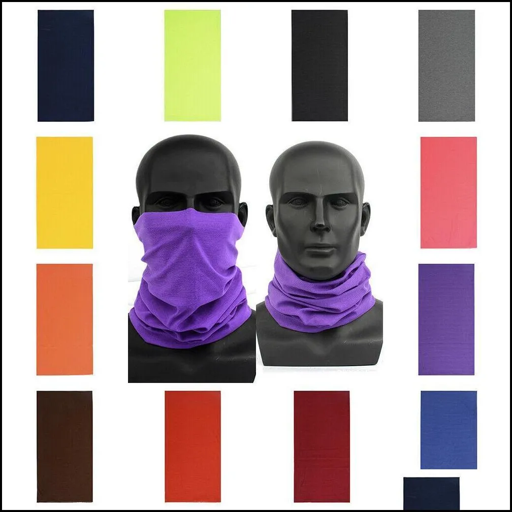 DHL Ship Outdoor Sports Cycling Protective Mask Neck Gaiter Biker`s Tube Bandana Scarf Magic Head Face Wristband Beanie Cap FY7026