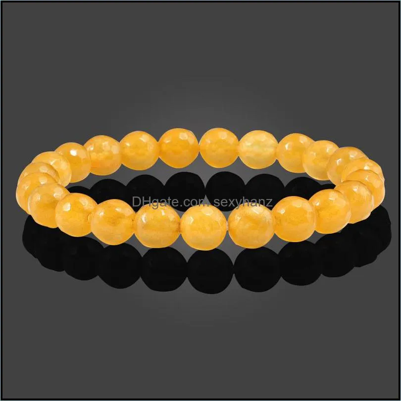 Natural Stone Gem Beaded Bracelet Chakra Reiki Meditation Healing Bracelets Bangles for Women Men Charm Friendship Jewelry Gifts