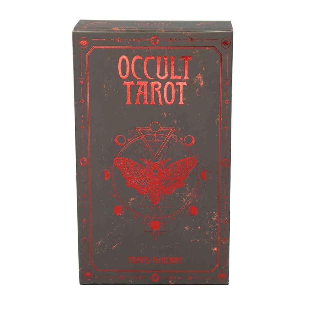 Occult Tarot 78 Divination Cards Set Deck oracles Card Family Party Playing Board Solomonic Ancient Magickal Grimoires Toy saleFFTV