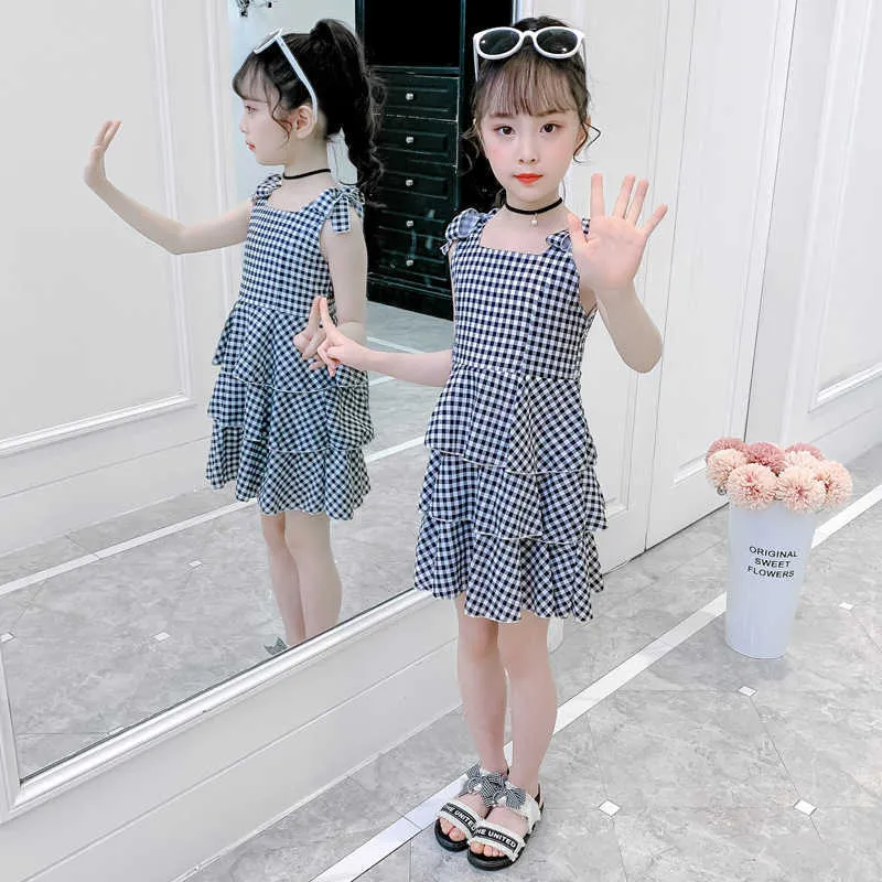 Stylish Pink And Grey Plaid Strapless Off Shoulder Gingham Dress For Baby  Girls 2020 Summer Collection Sizes 3 12 Years 160cm Q0716 From Sihuai04,  $9.12