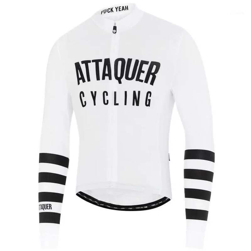 Maglia a maniche lunghe Attaquer 2021 Felpa da ciclismo estiva da uomo Team Maglia Mountain Bike Milk Camouflage Ropa Ciclismo1