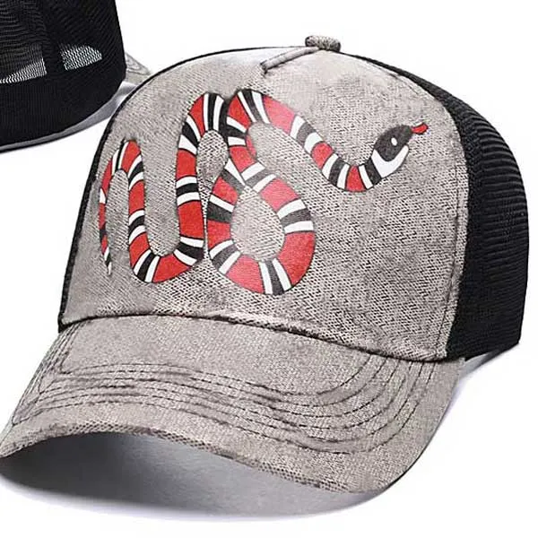 Luxurys Designer Mens Baseball Caps Woman Brand Tiger Hats Bee Snake Embroidered Bone Men Men Casquette Sun Hat Gorras Sports Mesh Truck Cap High Quality AS5