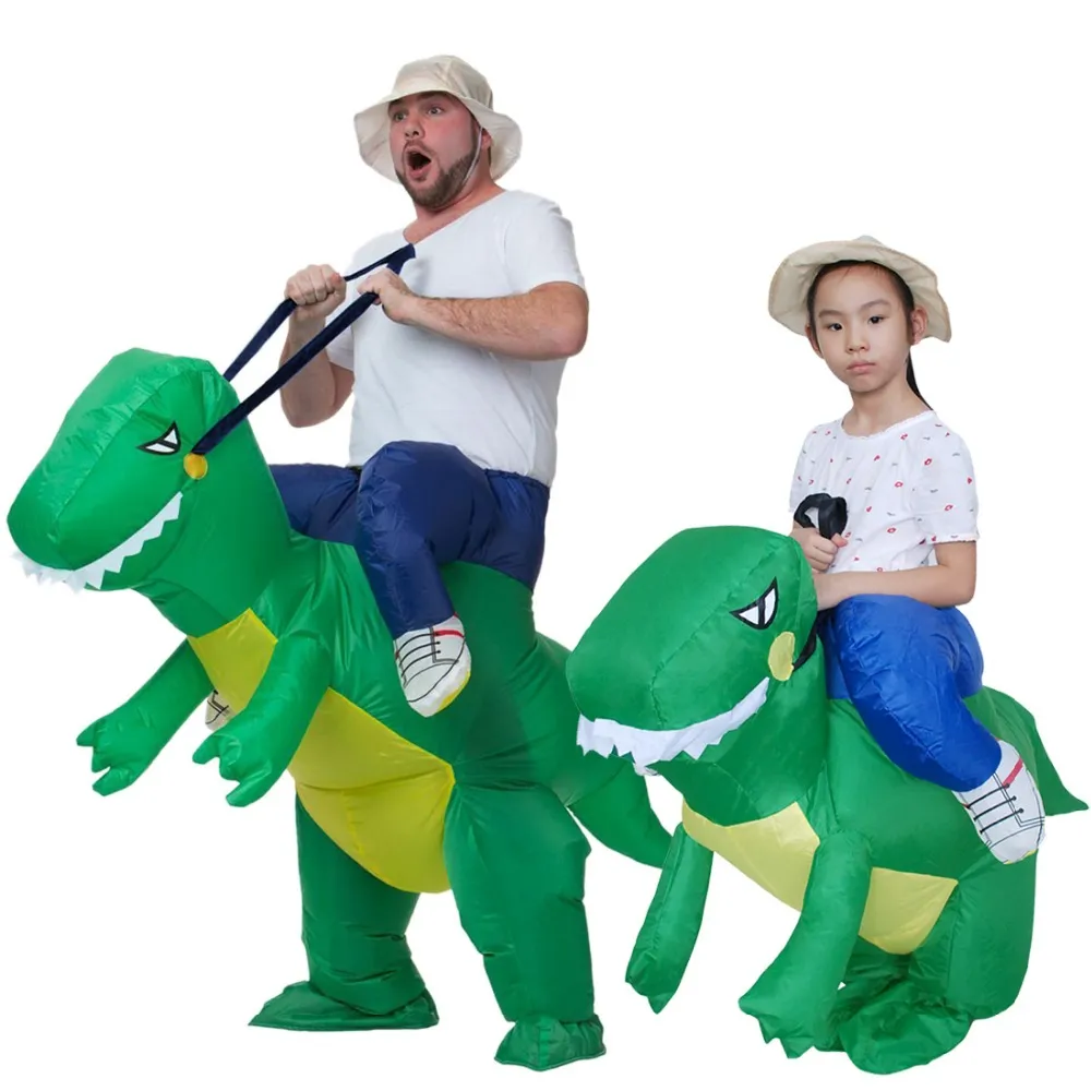 Costumes de mascotteCostume gonflable d'Halloween Dinosaure T-REX Adulte Enfants Déguisement pour Carnaval de fête Incroyable FantasyCostume de poupée mascotte