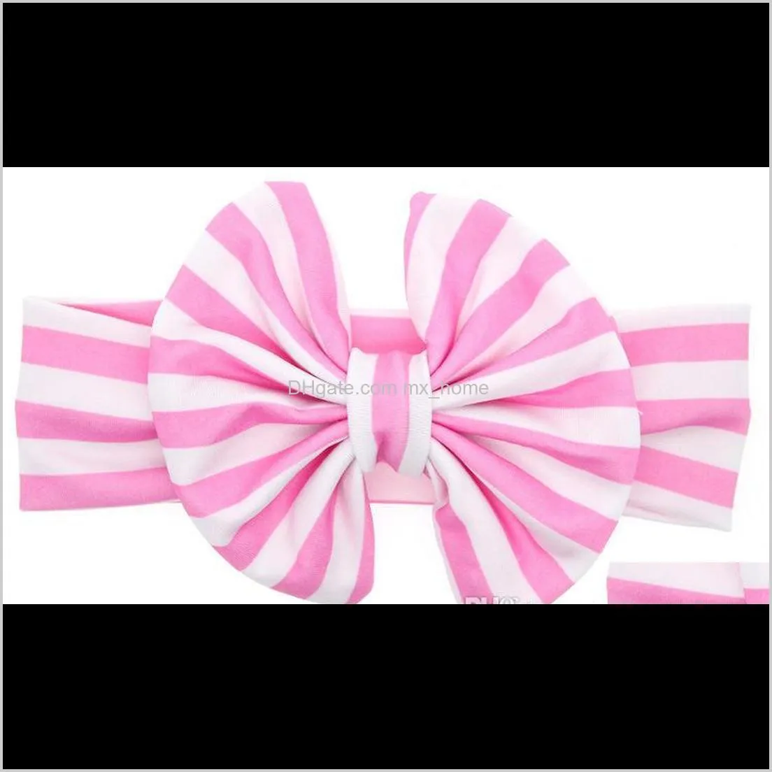 wholesale baby girls lovely cute striped headbands kids knotted bow head bands children infant hair accessories head wear