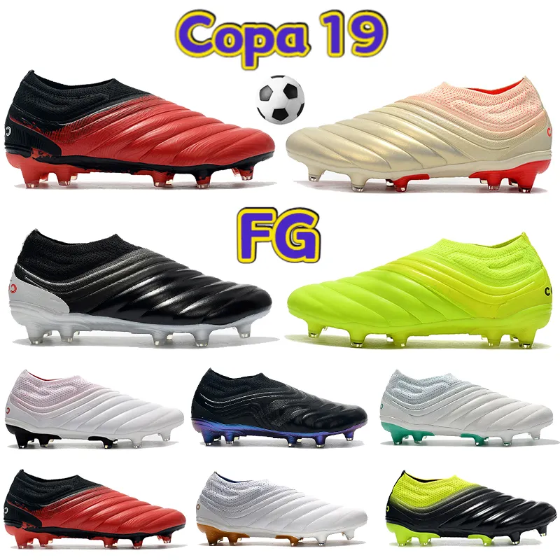 COPA 19 FG Homens Cleaves de Futebol Sapatos Bege Solar Vermelho Preto Prata Volt Emerald Ouro Luxo Botas de Futebol Mens Designer Sneakers