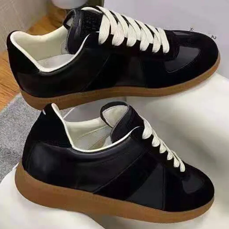 Классическая обувь в стиле ретро, дизайнерские повседневные кроссовки для мужчин и женщин, плоская износостойкая подошва, простой дизайн, 35-45