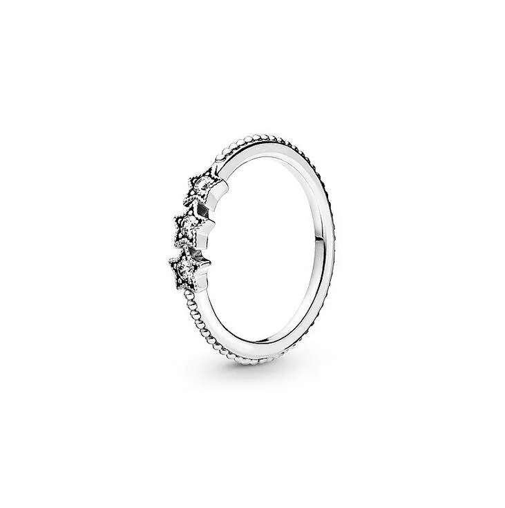 2018 Spring Pandora Ring 925 Стерлинговое серебряное серебряное золото розовые очаровательные кольца Короны Оригинальные модные украшения для женщин MA2563