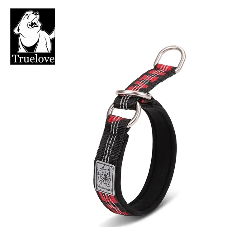 Truelave P Corrente Pet Reflexivo Reflexivo Nylon Neoprene Acolchoado Metade Choke Treinamento Levantamento Lavável Esportes YC1852 210729