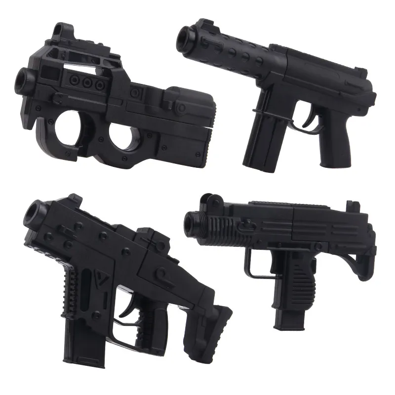 Legering Mini Pistool Speelgoed Model P90 TEC-9 Submachine Schieten Veilig Kogels Voor Volwassenen Collectie Jongens Verjaardagscadeautjes