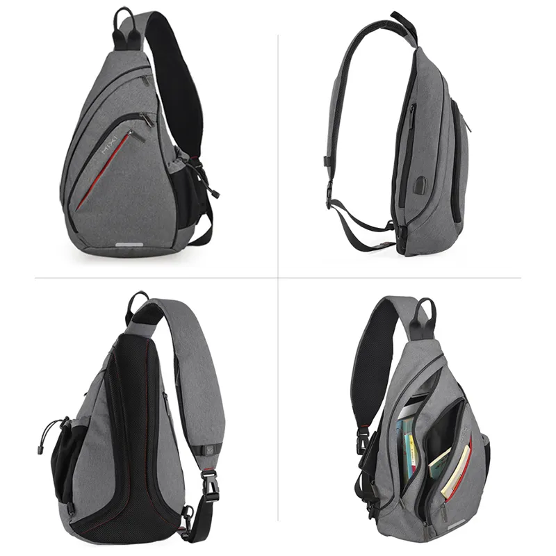 Dujiea Crossbody Sling Backpack - Galaxy Print Shoulder Bag For Men & Women, Adjustable Strap, 15.3x7.2x3.5 Inches