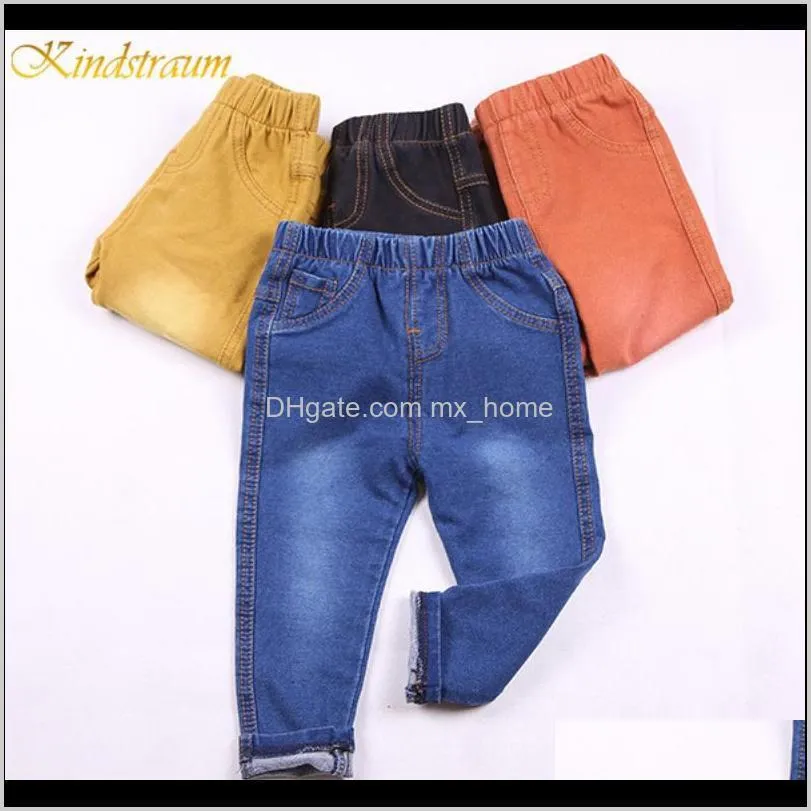 kindstraum kids 4 colors jeans spring & summer style fashion denim pants cottontrousers for baby boys & girls, mc117 201204