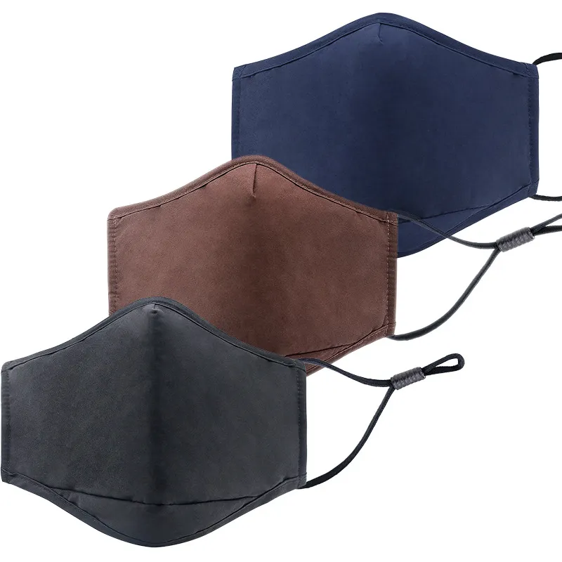 Ny vuxen bomull Tre-Layer Anti-Dust Ear-Hanging Mask PM2.5 Filter kan infogas tvättbara vintervärmeskyddsmasker
