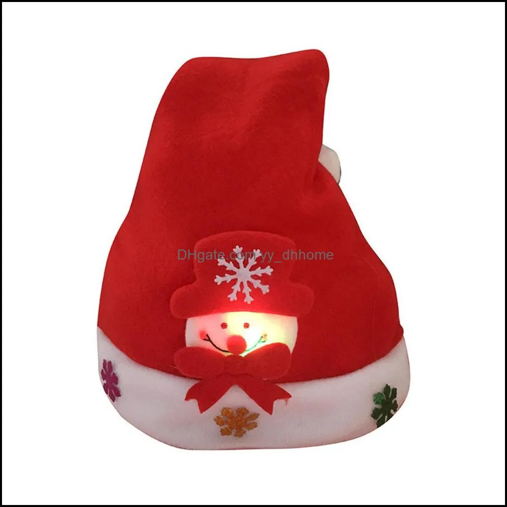 New Year 2022 Christmas Printed Santa hat Fat kids Mini Xmas For pets Merry decorations Happy birthday