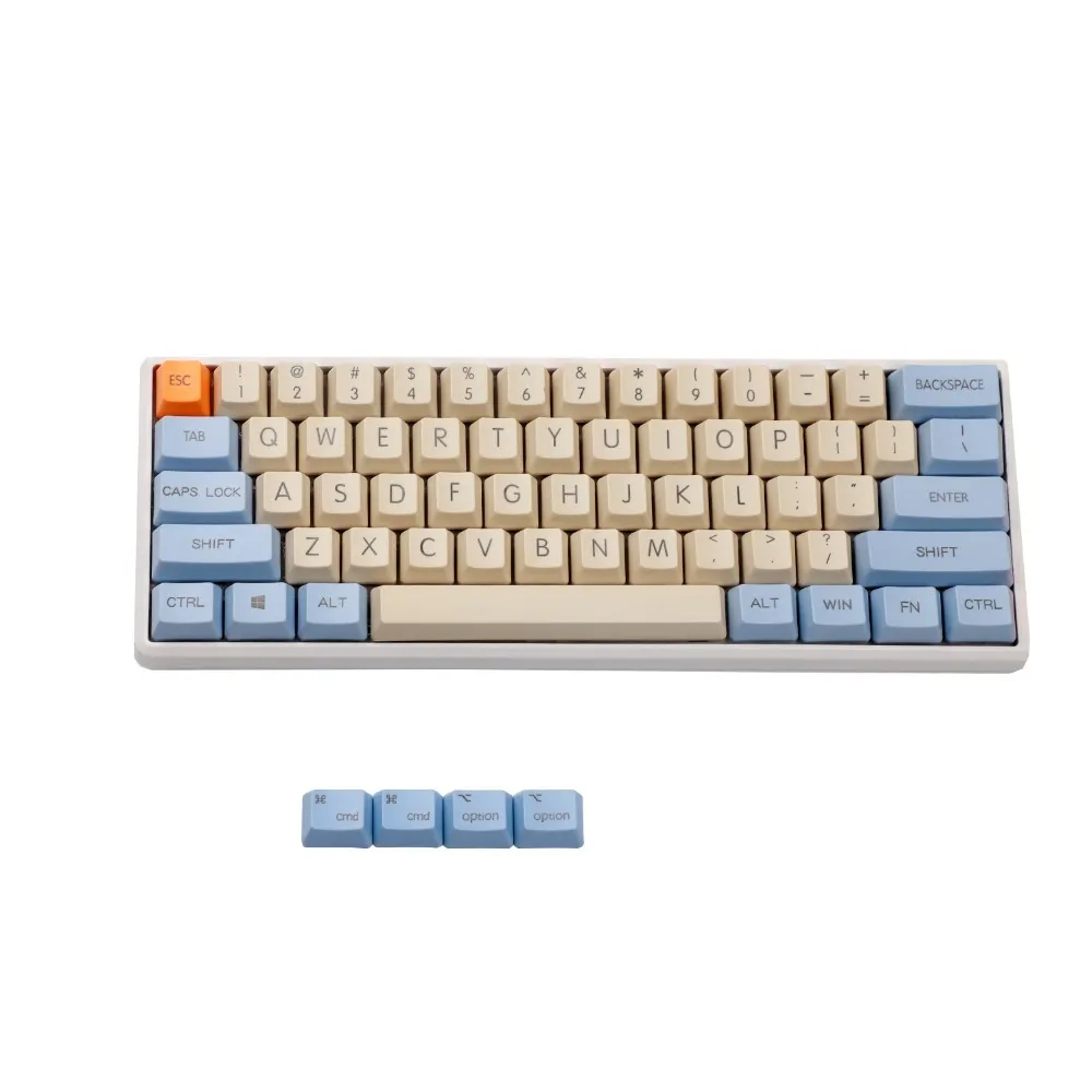 105 Key AZERTY French ISO Keycap Side Print YMDK Thick PBT OEM Profile  Suitable For MX