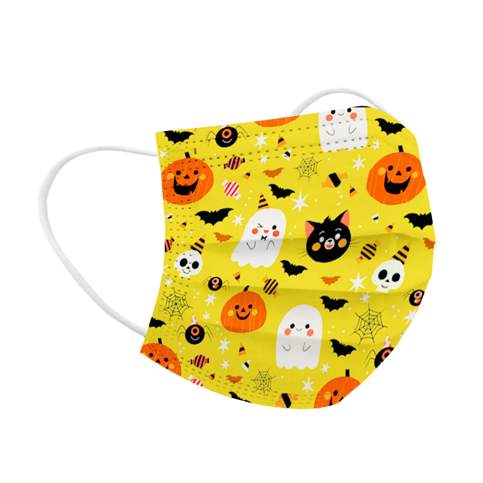 2021 New Classic Halloween Designer Face Mask stampa a colori personalizzata maschere usa e getta per bambini tridimensionali protettive a tre strati