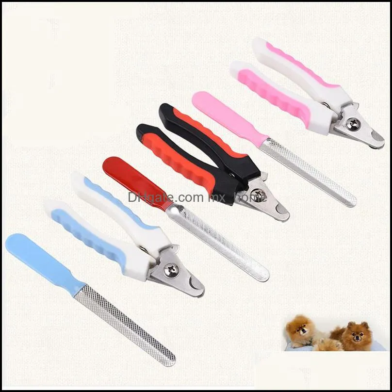 Pet Cat Dog Nail Clippers and Trimmer with Safety Guard to Avoid Over-Cutting & Nail File Grooming Razor JK2007KD