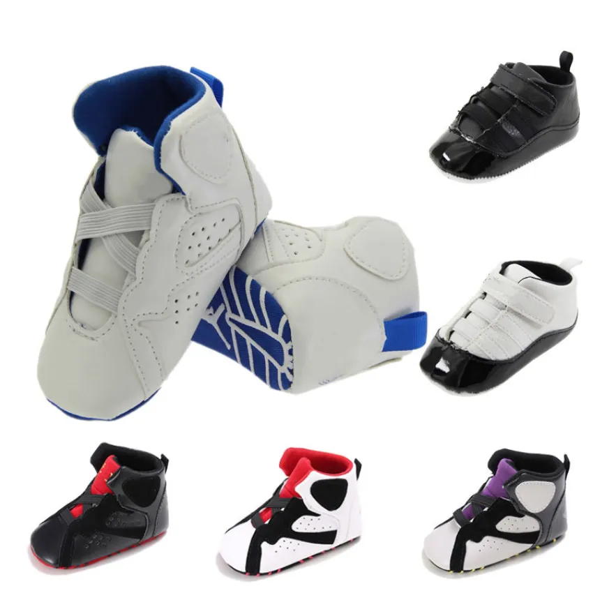 Infantil criança meninos meninos recém-nascidos calçados macios berço tênis anti-deslizamento infantil sapatos de passeio de caminhada