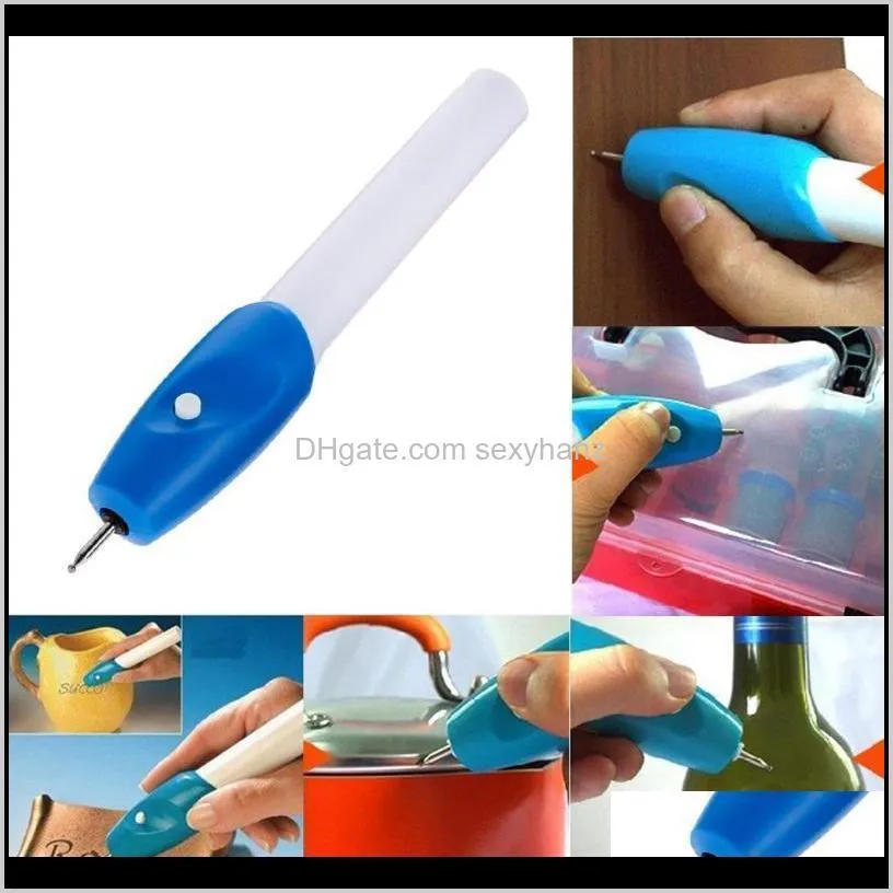 electric etching engraving pen steel jewellery engraver pen kit metal carving tool plastic glass wood carve battery powered1