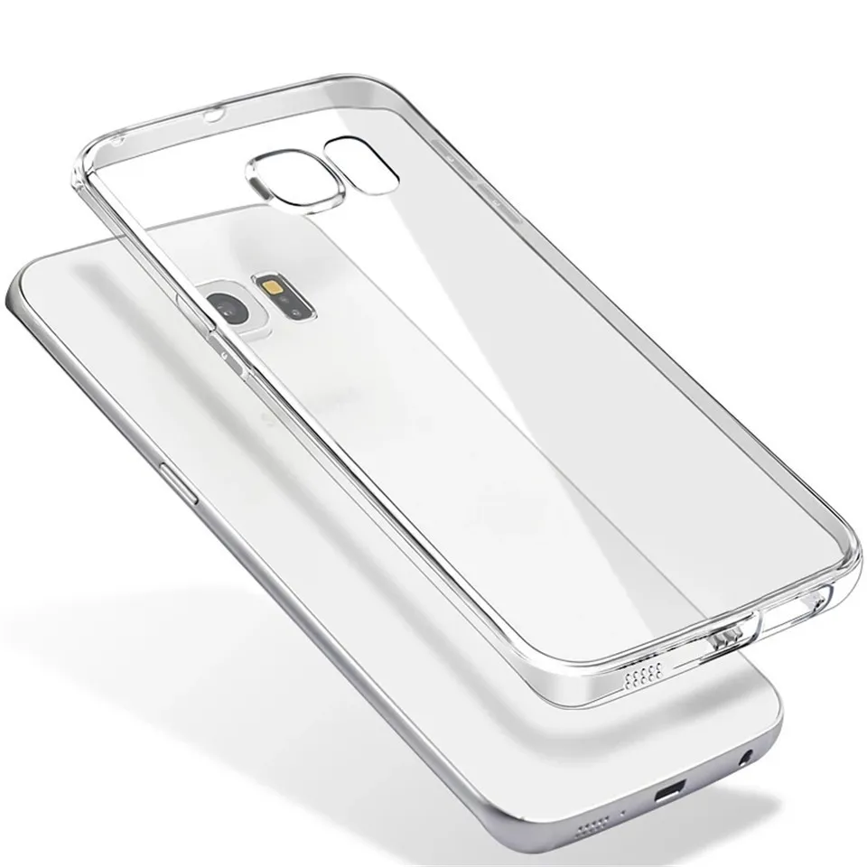 Ultra-Thin Clear Soft TPU Telefon Case dla Samsung Galaxy S8 S9 Plus S6 S7 Edge J1 J3 J5 J7 A3 A3 A5 A7 2017 Walizki okładkowe Coque