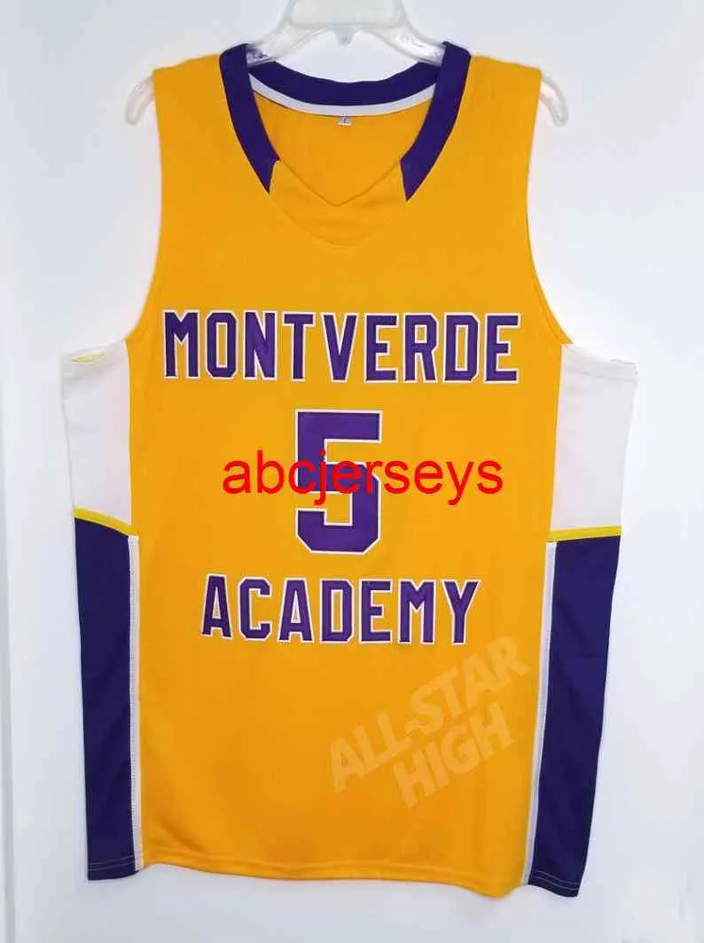 #5 RJ Barrett Montverde Academy High School Retro koszulka koszykówki zszyta niestandardowa nazwa NCAA XS-6XL