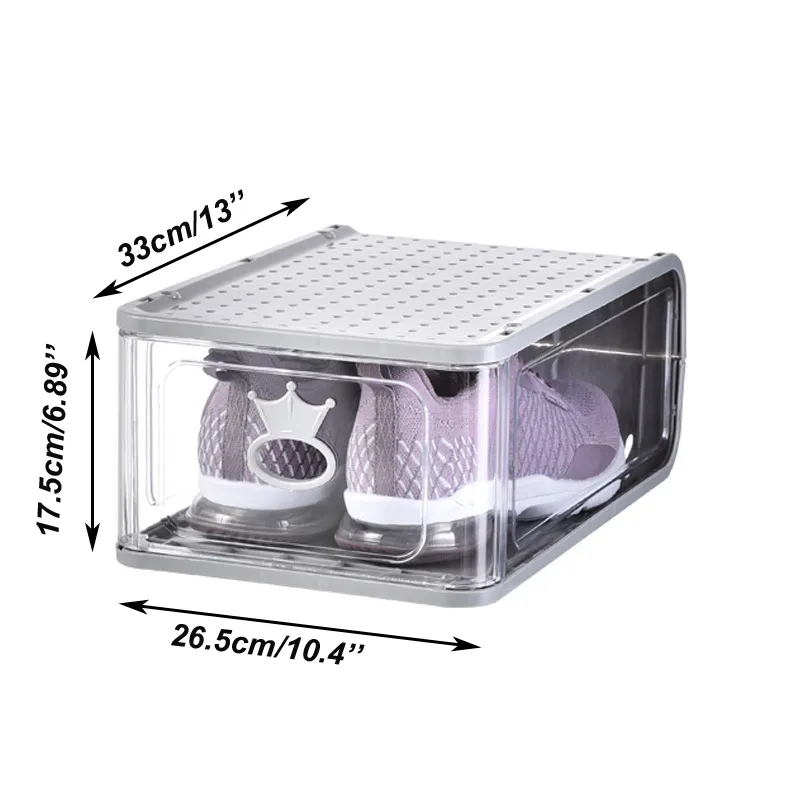 Espesar Caja De Zapatos De Plástico Transparente Caja De Almacenamiento De  Zapatos A Prueba De Polvo Cajas De Zapatos Transparentes Con Tapa Caja  Organizadora De Zapatos Apilables De Color Caramelo SN4966 De