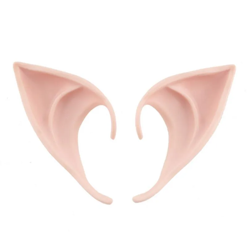 10 cm e 12cm vampiro festa máscara elf orelha halloween fada látex macio orelha falsa cosplay acessórios