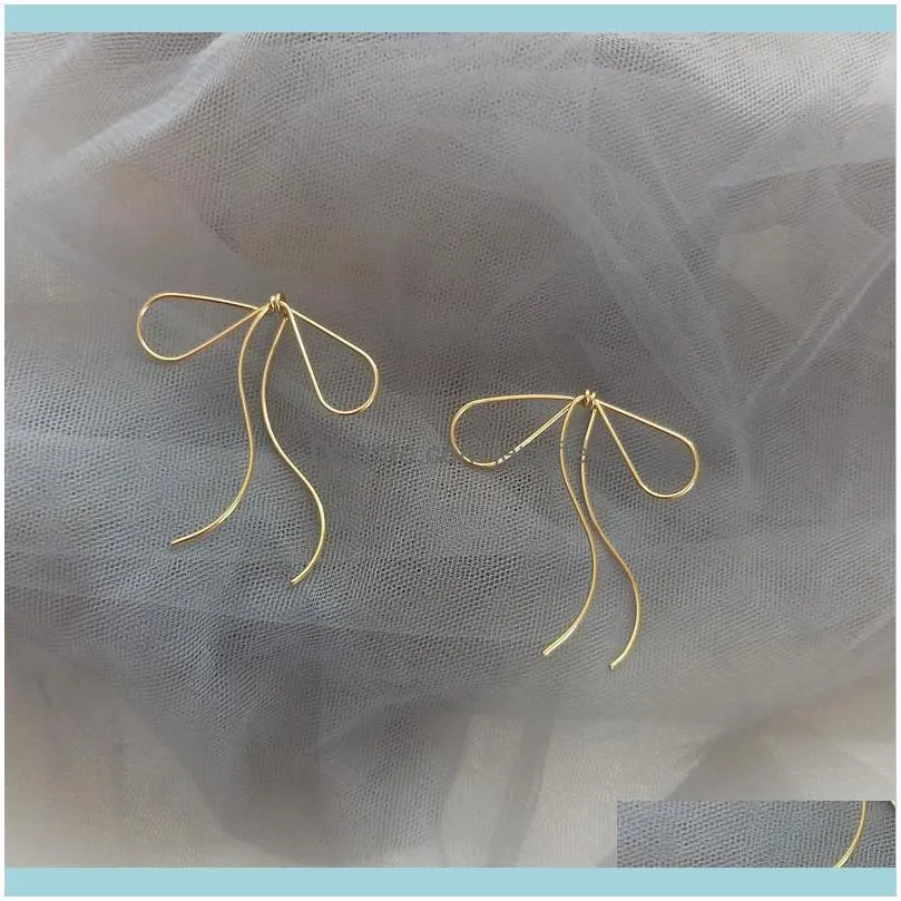 Exaggerated bow earrings, female super fairy personalized earrings and accessories