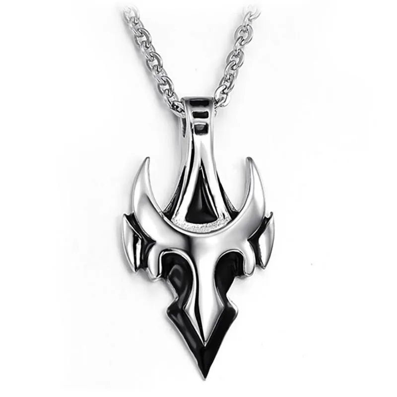 Pendant Necklaces Necklace Men Stainless Steel Punk Fashion Retro Acero Inoxidable Joyeria Jewelry Hip Hop Collar Hombre