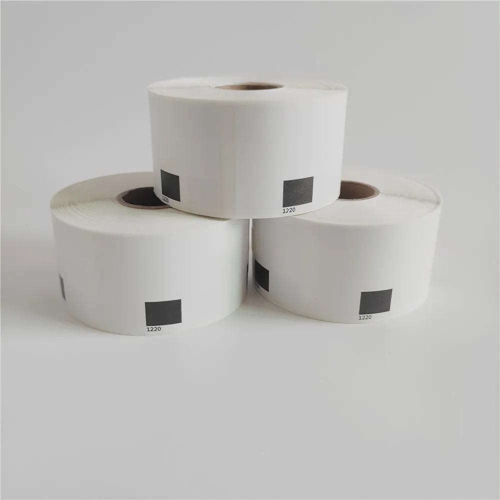 4 X Rolls DK 11220 DK-11220 1220 Etichette quadrate compatibili fratello 39 x 48mm 1-1/2 "*1-8/9"