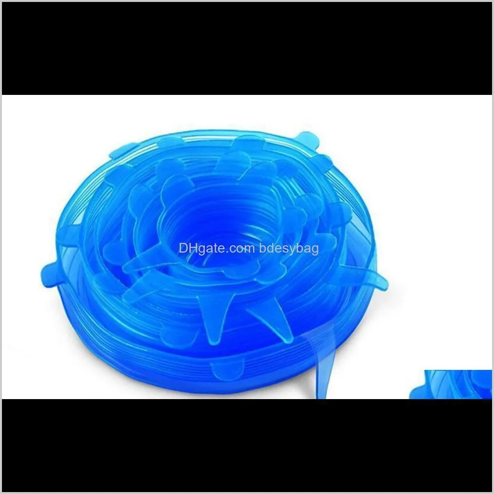 Andere gereedschappen Keuken, Dining Bar Thuis GardenUniversal Zuig Lid-Bowl Cooking Pot Lid-Sil Stretch Deksels Sile Pan Spill Lid Stopper ER VOOR KI