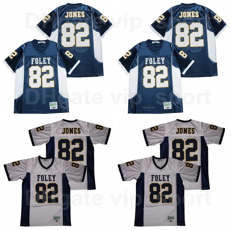 Foley Lions High School Football 82 Julio Jones Jersey Men All Ed Breathable Sport Pure Cotton Navy Blue White Team Color Good Quality