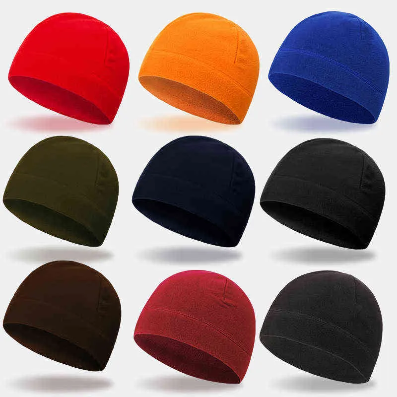 Moda Chapéu do Exército Quente Chapéu Inverno Homens Macios Ski Ciclismo Skin-Friendly Tático Anti-estática Caminhada Térmica Fleece Running Windproof Cap Y21111