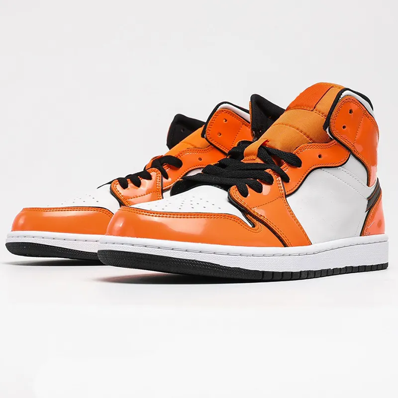 Top Quality Jumpman 1 Mid Basketball Shoes SE Turf Orange classical 1s Designer Fashion Sport running shoe With Box.